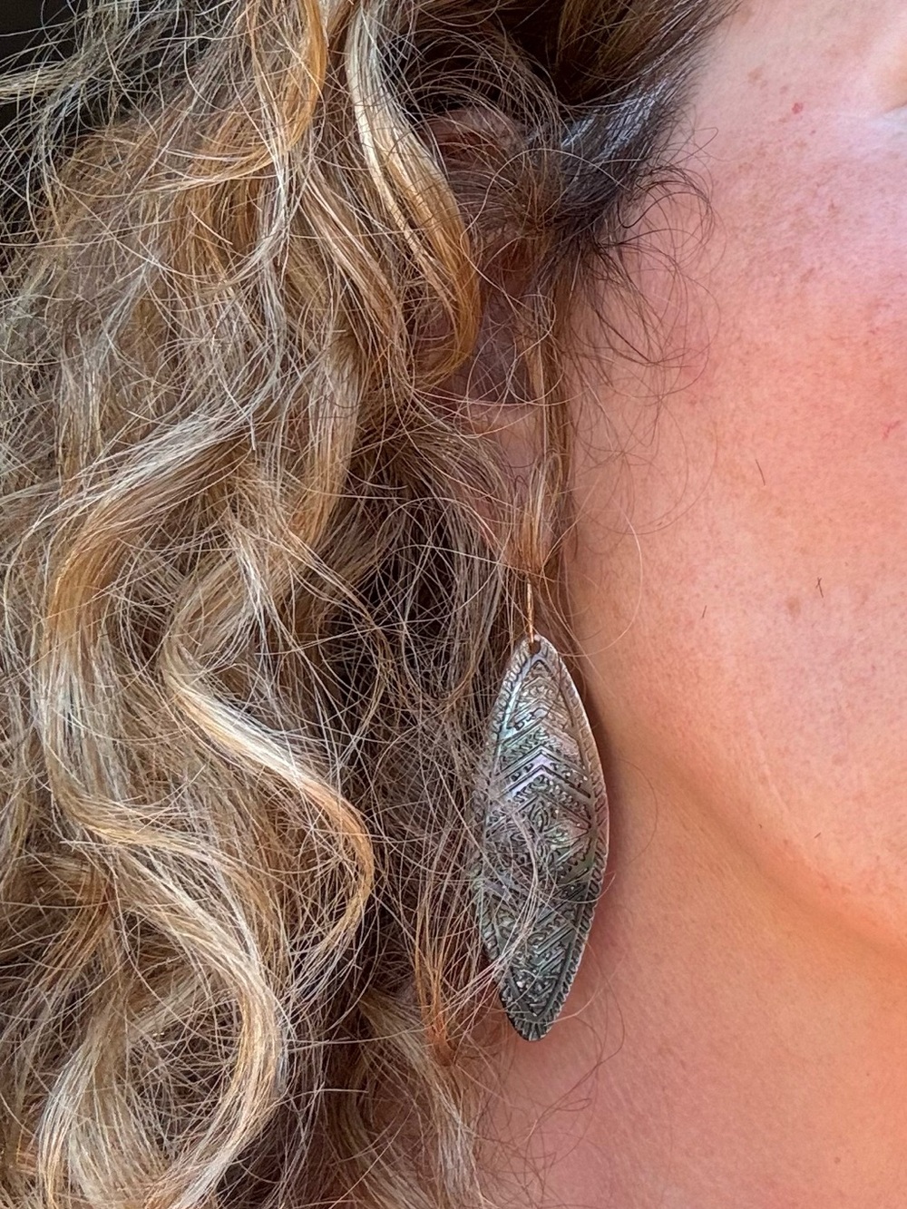 Black Mother of Pearl Surfboard Earrings 14K GF